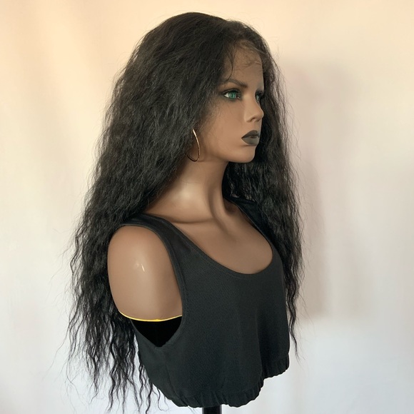 26” Long Water Wave 13x4 Lace Front Premium Fiber Wig for Daily Wear or Events - Picture 5 of 9